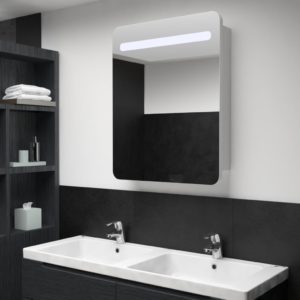 Veidrodinė vonios spintelė su LED apšvietimu, 60x11x80cm, 285118