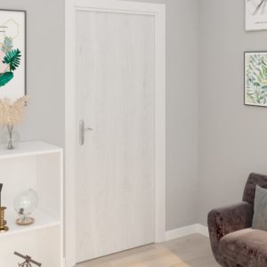 Lipnios plėvelės durims, 2vnt., baltos medienos, 210x90cm, PVC, 146111