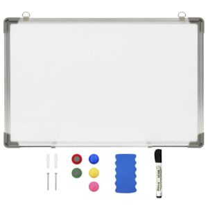 Magnetinė sauso valymo lenta, baltos spalvos, 60x40cm, plienas, 146631