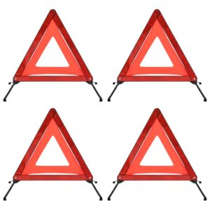 Įspėjamieji trikampiai, 4vnt., raudoni, 56,5×36,5×44,5cm, 150992