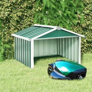 Sodo roboto vejapjovės garažas, žalias, 92x97x63cm, plienas, 150907