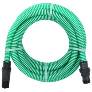 Siurbimo žarna su PVC jungtimis, žalios spalvos, 7m, 22mm, 151071